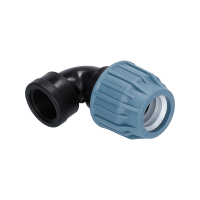 PP Fitting für PE Rohr | Winkel 90° Klemm x IG...