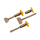 Meissel mit Antirutsch-Schutzvorrichtung Set - 3 Teile